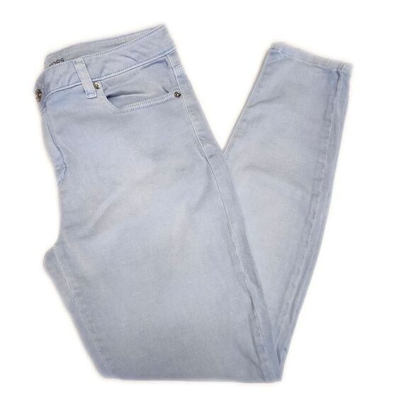 Michael Kors Izzy Skinny Denim Pants Jeans, Powder Blue, 8 - Picture 1 of 8